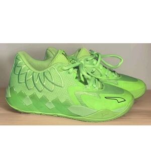 Puma Lamelo Ball Low Green Gecko Athletic Shoes Size 7, M.E.L.O. 377368-07